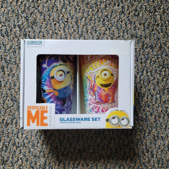 NIB Despicable Me Collectible Glassware Set of 2 Glasses - Picture 5 of 10